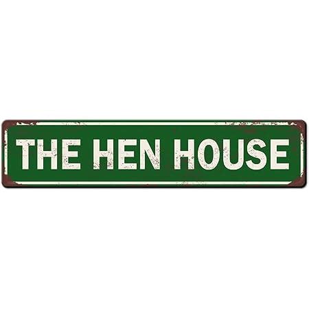 The Hen House Sign Metal Tin Sign 4x16 Inch